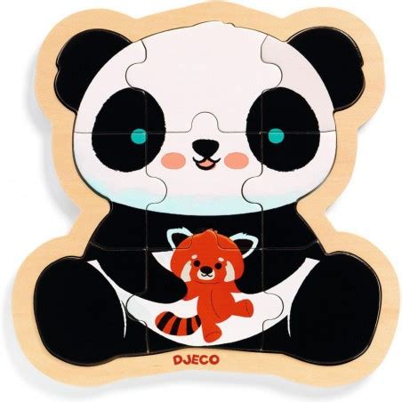 Puzzlo Panda Puzzle En Bois Enfant Djeco