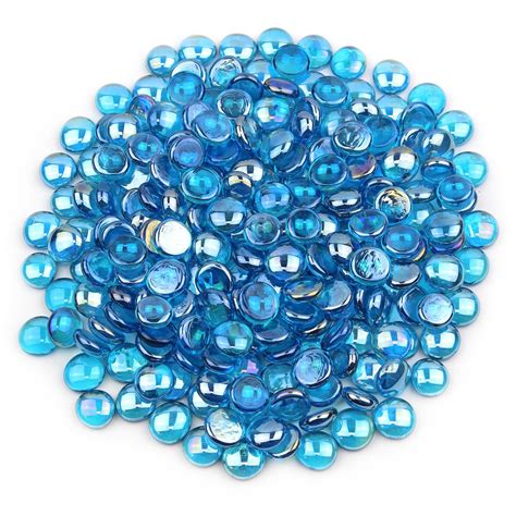 Caribbean Blue Luster Glass Gems By Gemnique