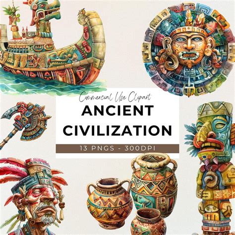 13 PNG Ancient Civilization Clipart Digital Download Crafting Design ...