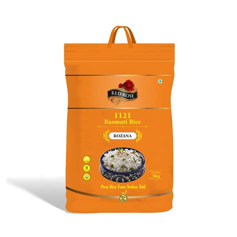 RED ROSE ROZANA BASMATI RICE 5 KG Sona Cereal Products Pvt Ltd