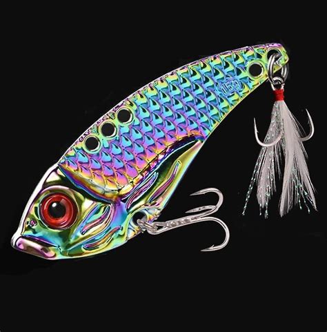 Fishing Tackle Pcs Metal Colourful Fish Scale Fishing Lures Wobbler