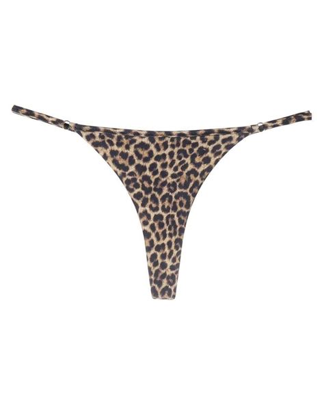 Matine Yasmine Leopard Print Thong Bikini In Brown Lyst