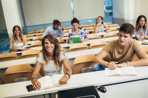 Students Sitting at the College Lecture Hall Stock Photo - Image of ...