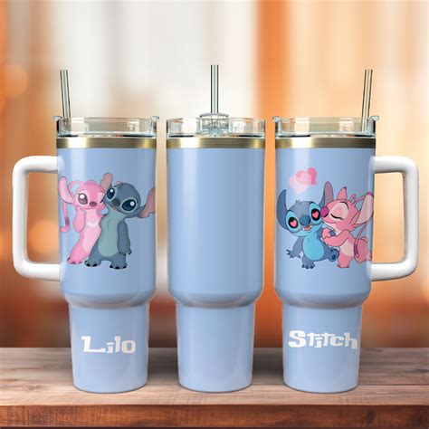 Lilo And Stitch Disney Cartoon Custom Stanley Cup 40 Oz 30 Oz Tumbler