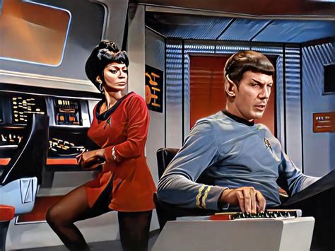 Uhura and Spock by crusherman71 on DeviantArt