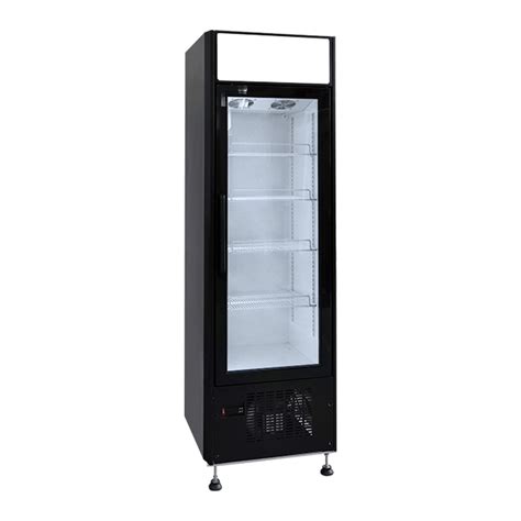 Upright Black Freezer Slim Thin Shaped With Auto Defrost Liters