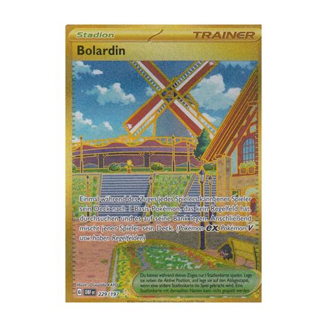 Bolardin 229 197 Hyper Rare Obsidianflammen Pokemon Karte Kaufen