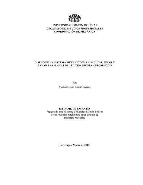 Pdf Dise O De Un Sistema Mecanico Para Sacudir Pesar Y Lavar