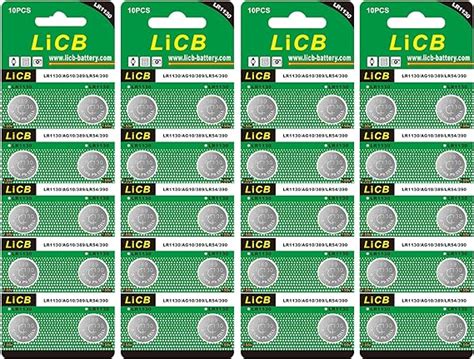 Pcs Licb Lr Ag Battery V Alkaline Button Cell Batteries