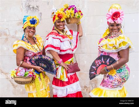 Cuban Women Traditional Clothing In Hi Res Stock Photography And Images