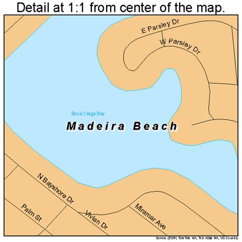 Madeira Beach Florida Street Map 1242400