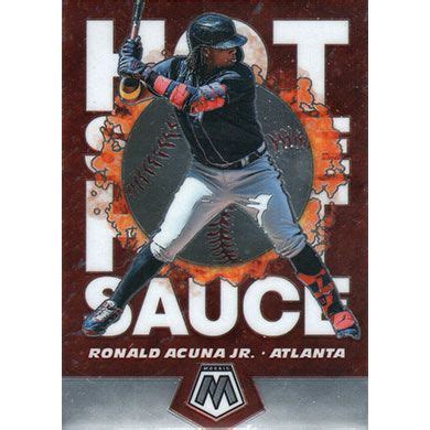 2021 Panini Mosaic Hot Sauce HS6 Ronald Acuna Jr Buy From Our Sports Cards Shop Online