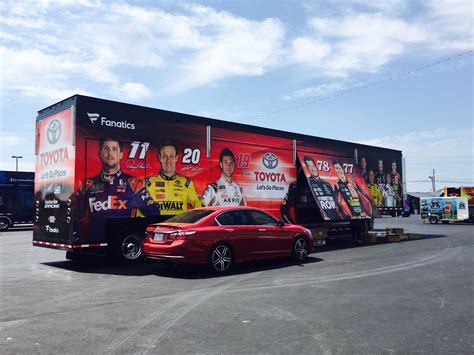 The Merchandise Haulers have arrived at Charlotte : r/NASCAR