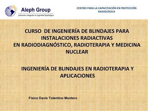 Curso Blindajes Radioterapia PPT