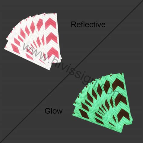 Reflective Arrow Stickers Decals Custom Wholesale Supplier