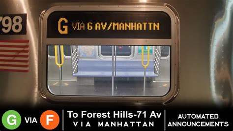 R G Train Via Av Manhattan F Line To Forest Hills Avenue