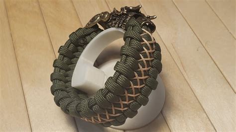 How To Make Paracord Bracelet Stitched Trilobite With Dragon Head