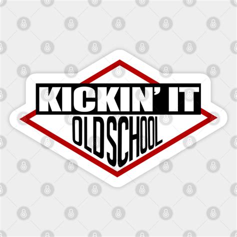 Kickin' It Old School - Hip Hop - Sticker | TeePublic