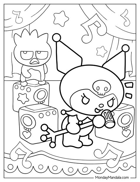 Kuromi Coloring Pages