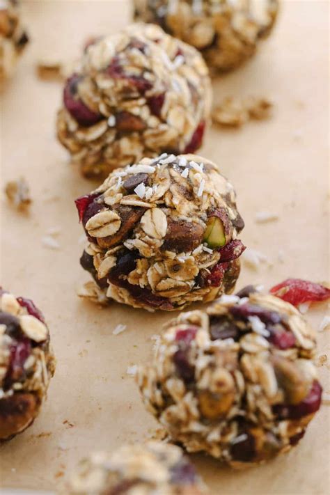 Cranberry Pistachio Oatmeal Energy Balls These No Bake Gluten Free