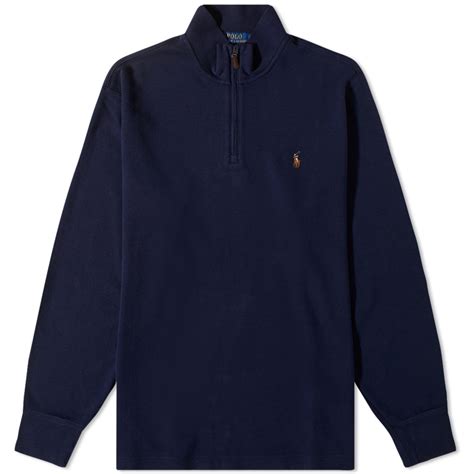 Polo Ralph Lauren Quarter Zip Fleece Cruise Navy End