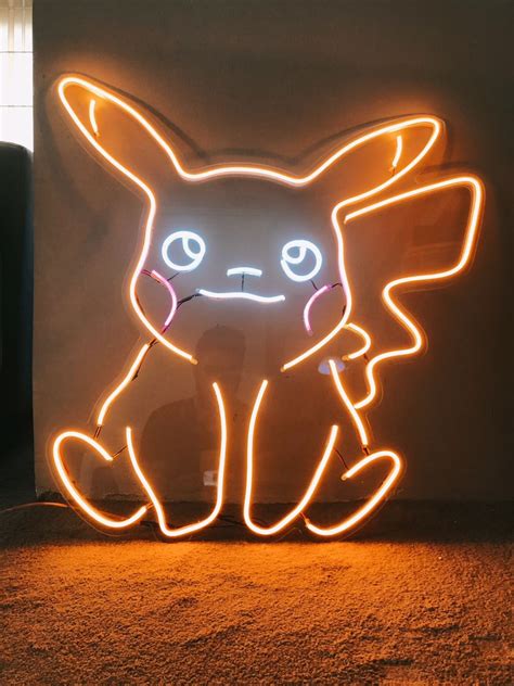 Pokemon Pikachu Neon Sign Etsy