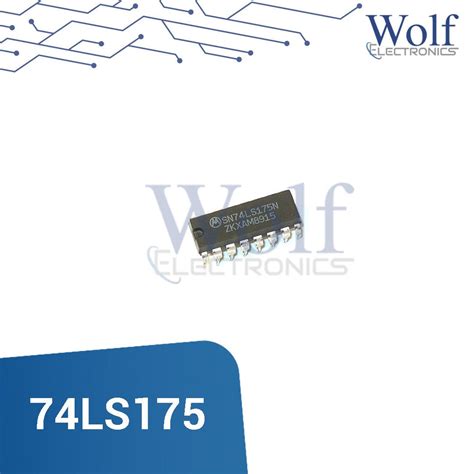 74ls175 Flip Flop Tipo D Wolf Electronics Wolf Electronics It