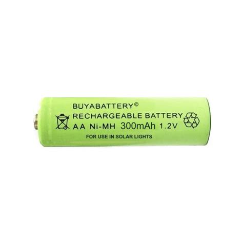 Aa 300mah Rechargeable Solar Light Battery 1 2v Ni Mh