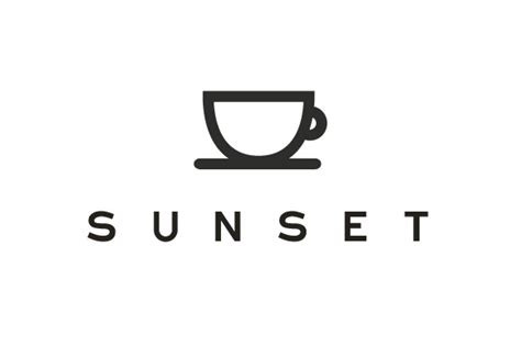 Minimal Sunset Cafe Logo ~ Logo Templates ~ Creative Market