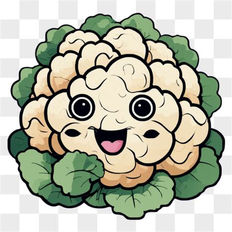 Descarga Personaje De Coliflor De Dibujos Animados Para Conceptos De