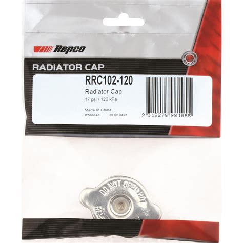 Repco Radiator Cap 17 PSI 120 KPa Metal Small Japanese Bayonet