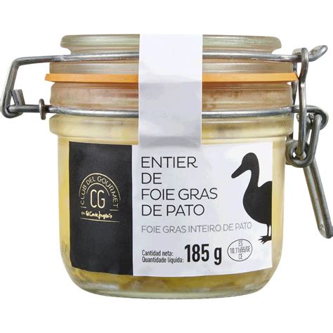 Foie Gras De Pato Inteiro Frasco G Club Del Gourmet Nutrip Dia