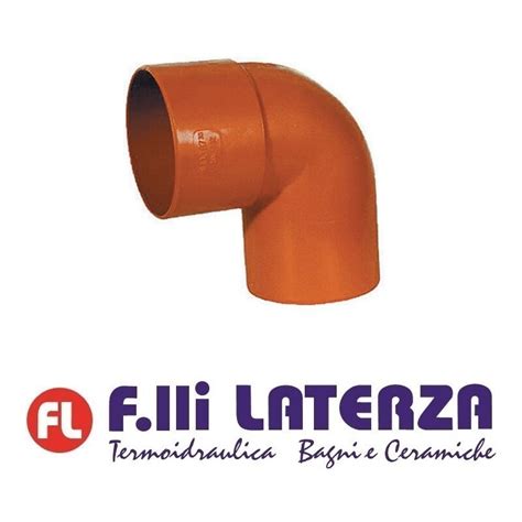 Curve In Pvc Rosso Fogna Plastica