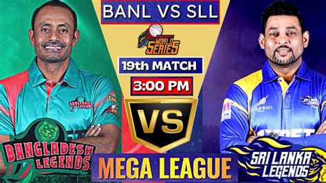 Live Bangladesh Legends Vs Sri Lanka Legends ENGL Vs SLL Live 5th