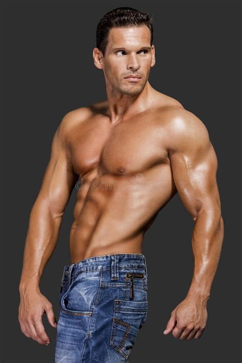Muscle Man Stock Photo Image Of Naked Beefy Handsome