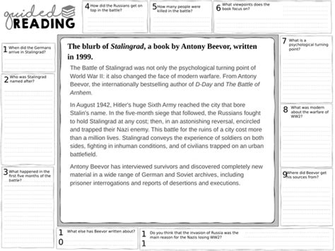 Guided Reading Sheets Teaching Resources