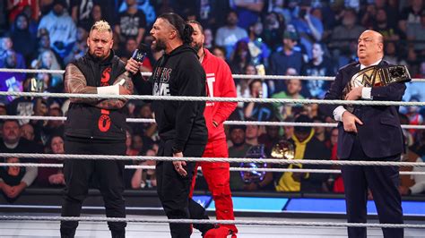 Roman Reigns W Solo Sikoa And Jimmy Uso Friday Night Smackdown