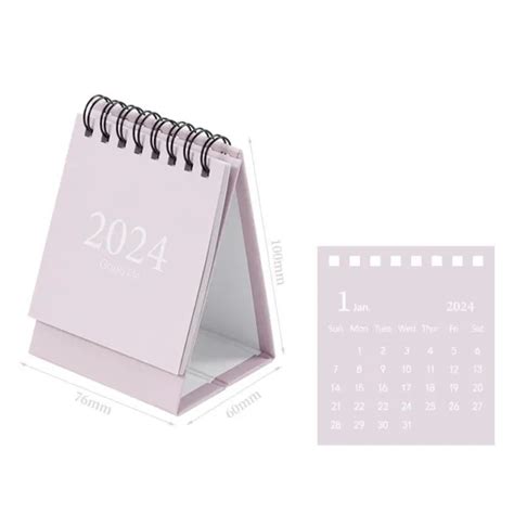 VOCOLIDAY MINI CALENDRIER De Bureau 2024 Petit Calendrier De Bureau