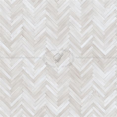 Herringbone White Wood Flooring Texture Seamless 05457