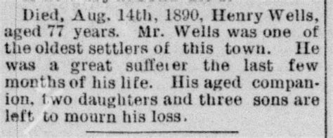 henry  wells   find  grave memorial