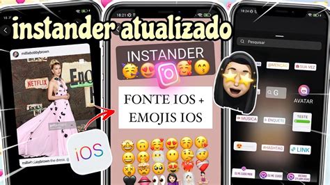 Instander Atualizado Instagram Estilo Iphone Fonte Ios Emojis Ios