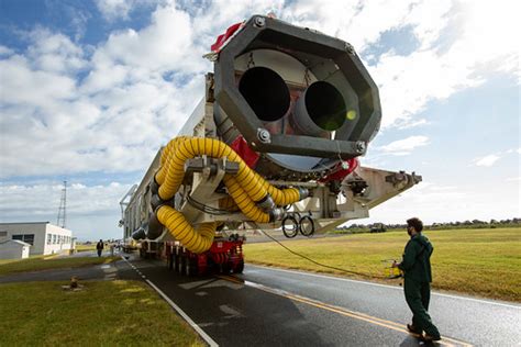 antares rocket rolls   nasa wallops  northrop grumma flickr