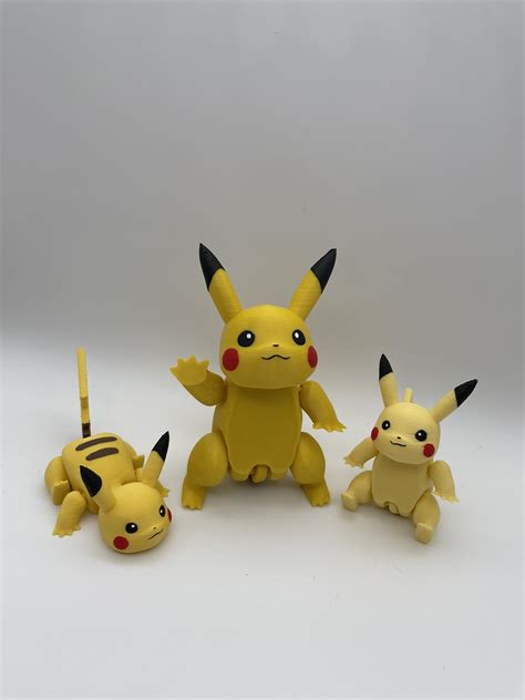 Pikachu Articulated By Entroisdimensions Printables Store