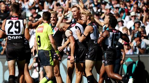 Afl 2023 Port Adelaide V Brisbane Lions Jason Horne Francis Scott