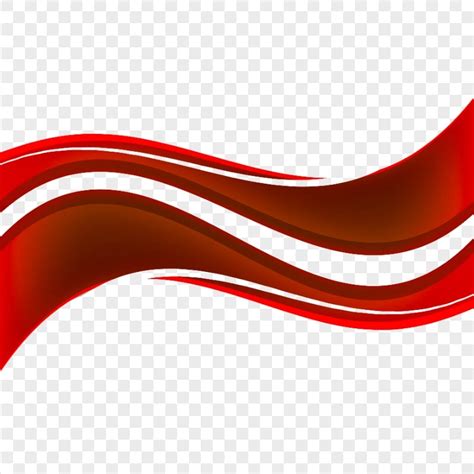 Red Vector Wave Abstract Lines Transparent Png Citypng