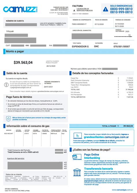 Oficina Virtual Camuzzi Factura De Gas Y Nuevo Esquema De Tarifas ICCSI