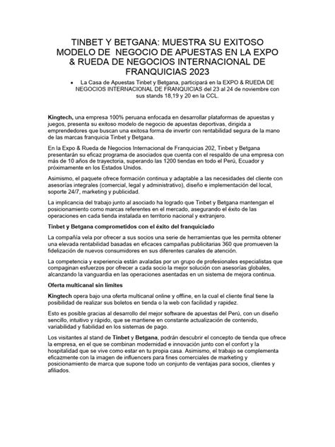 Comunicado De Prensa Ejemplo Pdf