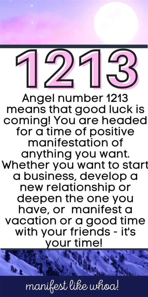 1213 Angel Number Meaning For Manifestation – Manifest Like Whoa!