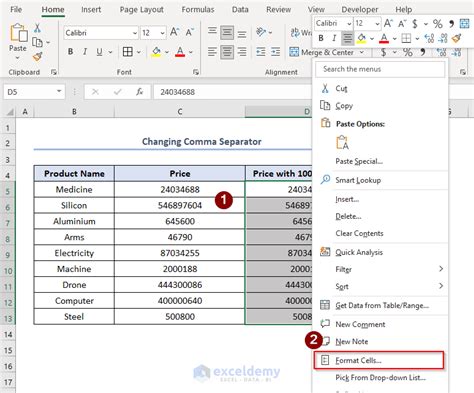 How To Change A Separator To A Separator In Excel Methods