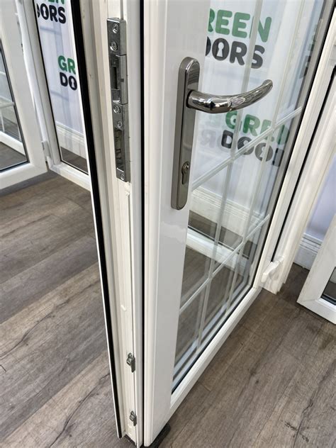 Rehau Upvc White French Doors Green Doors